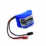 PACK BATERIA PARA RECEPTOR AUTOMODELO NIMH 6V 1600MAH 5 CÉLULAS TIPO PIRÂMIDE PLUG FUTABA E JST TRAXXAS KYOSHO HPI ETC LB1600P